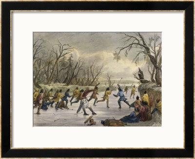 Ball Play On The Ice by Seth Eastman Pricing Limited Edition Print image