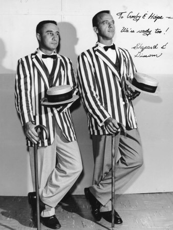Astronauts Alan Shepard And Gus Grissom Dressed As Bob Hope And Bing Crosby by Bill Lamb Pricing Limited Edition Print image