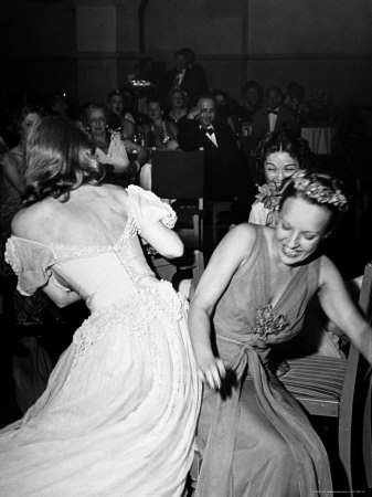 Bette Davis Playing Musical Chairs During Tailwagger Party Hosted By Davis To Benefit Stray Dogs by Rex Hardy Jr. Pricing Limited Edition Print image