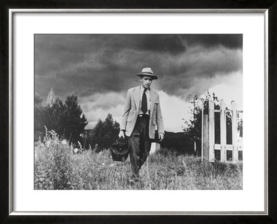 Country Doctor Ernest Ceriani Making House Call On Foot In Small Town by W. Eugene Smith Pricing Limited Edition Print image