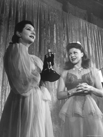 Ginger Rogers Receiving An Oscar At Academy Awards Presentation by Peter Stackpole Pricing Limited Edition Print image