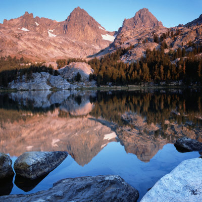 Sierra Nevada Mountains Reflected In Still Lake Waters, Usa by Wes Walker Pricing Limited Edition Print image
