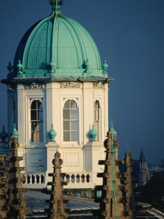 Detail Of Cupola Of Sheldonian Theatre, Oxford, England by Jon Davison Pricing Limited Edition Print image
