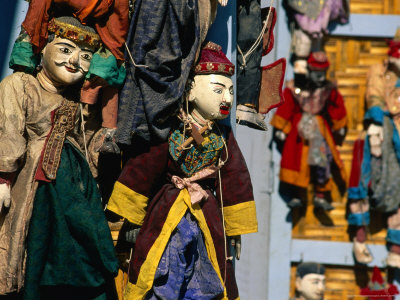 Puppets For Sale, Mingun, Mandalay, Myanmar (Burma) by Bernard Napthine Pricing Limited Edition Print image