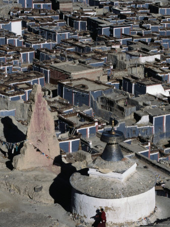 Chorten In Sera Monastery Near Lhasa, Tenzin Gyatso, Sakya, Tibet by Bill Wassman Pricing Limited Edition Print image