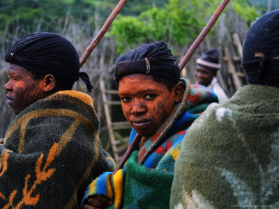 Xhosa Amakweta (Young Men Who Have Just Been Circumcised) At Graduation Ceremony, South Africa by Roger De La Harpe Pricing Limited Edition Print image