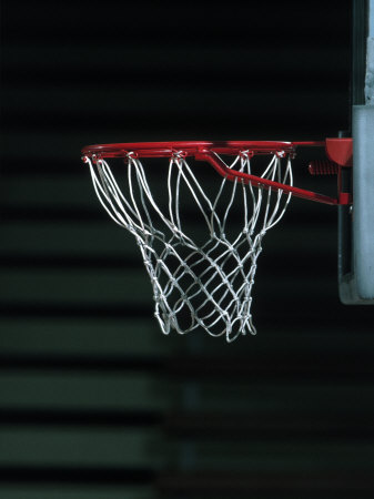 Side View Of A Basketball Net by B Gillingham Pricing Limited Edition Print image