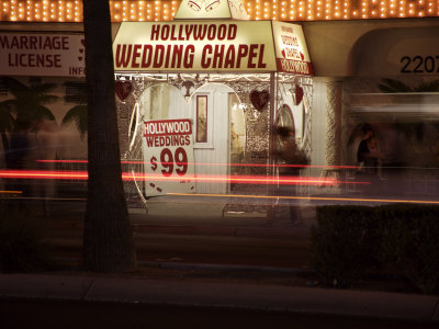 Hollywood Wedding Chapel Sign by Jerry Alexander Pricing Limited Edition Print image