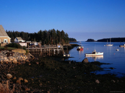 Fishing Village, Cutler, Me by James Blank Pricing Limited Edition Print image