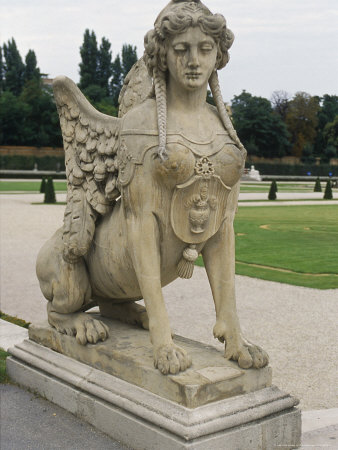 Statue At The Belvedere, Vienna, Austria by Robert Burrington Pricing Limited Edition Print image