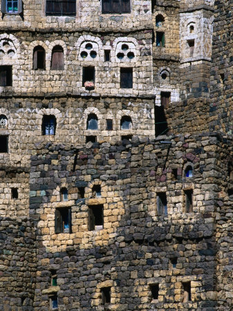Multi-Storey Buildings In Village Of Al-Hajjara, Al-Mahwit Governorate, Yemen by Chris Mellor Pricing Limited Edition Print image