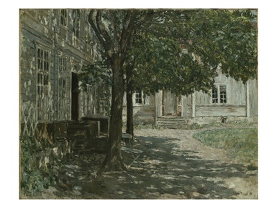 Notarius Public House On Toten, 1897 (Oil On Canvas) by Signe Scheel Pricing Limited Edition Print image