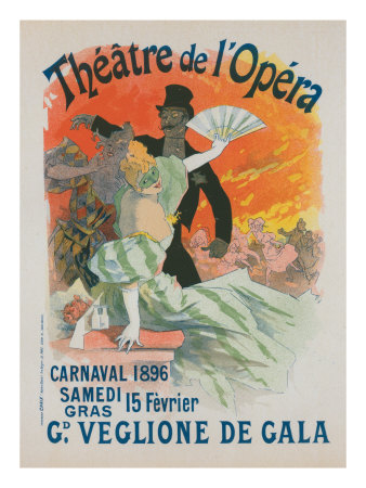 Le Theatre De L'opera, Carnaval, 1896 by Jules Chéret Pricing Limited Edition Print image