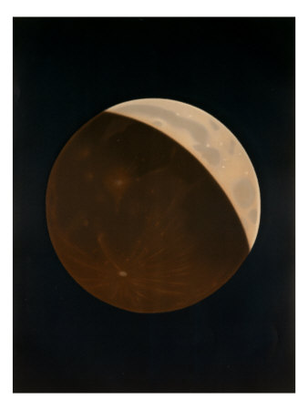 Partial Eclipse Of The Moon. Observed October 24, 1874 by Etienne Leopold Trouvelot Pricing Limited Edition Print image