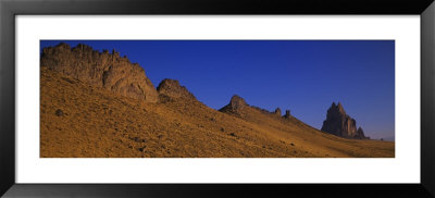 Rock Formations On A Landscape, Sacred Navajo Mountain, Ship Rock, New Mexico, Usa by Panoramic Images Pricing Limited Edition Print image