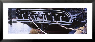Warship Moored At A Harbor, Uss Constitution, Freedom Trail, Boston, Massachusetts, Usa by Panoramic Images Pricing Limited Edition Print image