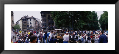 Crowd At Festival Of San Fermin, Running Of The Bulls, Pamplona, Navarre, Spain by Panoramic Images Pricing Limited Edition Print image