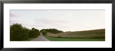 Road Running Through Fields, Wisconsin, Usa by Panoramic Images Pricing Limited Edition Print image