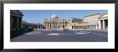 Facade Of A Church, St. Peter's Basilica, St. Peter's Square, Vatican City, Italy by Panoramic Images Pricing Limited Edition Print image