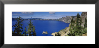 Lake Surrounded By Mountains, Crater Lake National Park, Crater Lake, Oregon, Usa by Panoramic Images Pricing Limited Edition Print image