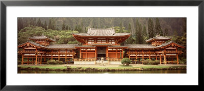 Temple In The Forest, Byodo-In Temple, Valley Of The Temples, Oahu, Hawaii, Usa by Panoramic Images Pricing Limited Edition Print image