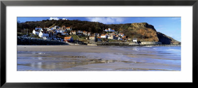 Town At The Waterfront, Runswick Bay, North Yorkshire, England, United Kingdom by Panoramic Images Pricing Limited Edition Print image