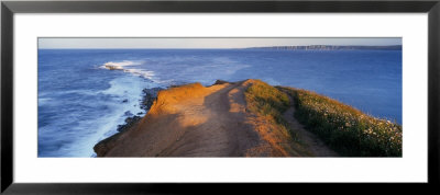 High Angle View Of The Sea From A Cliff, Filey Brigg, England, United Kingdom by Panoramic Images Pricing Limited Edition Print image
