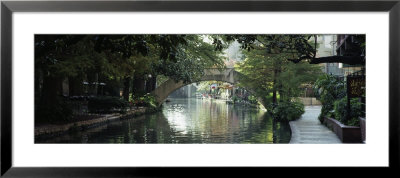 Footbridge Over A Canal, San Antonio, Texas, Usa by Panoramic Images Pricing Limited Edition Print image