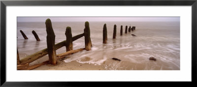 Posts On The Beach, Spurn, Yorkshire, England, United Kingdom by Panoramic Images Pricing Limited Edition Print image