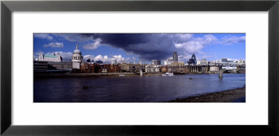 Buildings At The Waterfront, London, England, United Kingdom by Panoramic Images Pricing Limited Edition Print image