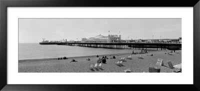 Water And Beach, Brighton, England, United Kingdom by Panoramic Images Pricing Limited Edition Print image