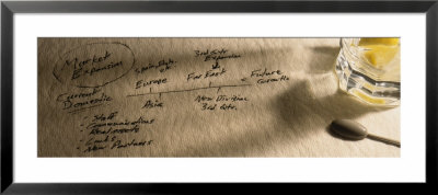 Notes From Business Meeting, Glass On Paper by Panoramic Images Pricing Limited Edition Print image