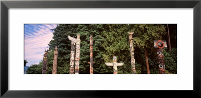 Totems, Stanley Park, Vancouver, Canada by Panoramic Images Pricing Limited Edition Print image