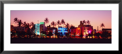 Night, Ocean Drive, Miami Beach, Florida, Usa by Panoramic Images Pricing Limited Edition Print image