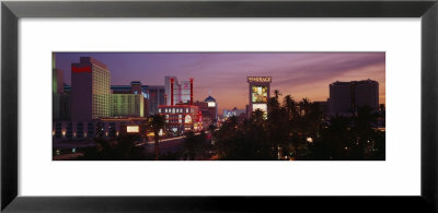 Casinos At Twilight, Las Vegas, Nevada, Usa by Panoramic Images Pricing Limited Edition Print image