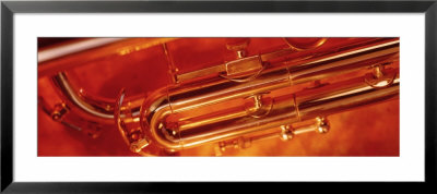 Colored Lights, Close-Up Of A Trumpet by Panoramic Images Pricing Limited Edition Print image
