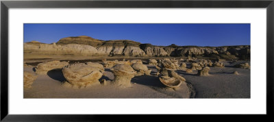 Rock Formations On A Landscape, Bisti Badlands, New Mexico, Usa by Panoramic Images Pricing Limited Edition Print image