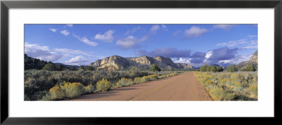 Empty Road, White Cliffs, Johnson Canyon, Grand Staircase-Escalante National Monument, Utah, Usa by Panoramic Images Pricing Limited Edition Print image