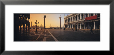 Walking Across A Street, The Piazetta With Palazzo Ducale And Libreria Vecchia, Venice, Italy by Panoramic Images Pricing Limited Edition Print image