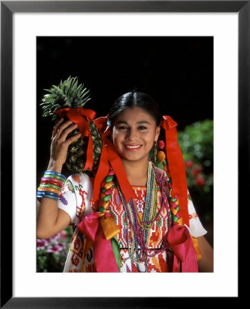 Colorful Dancer, Tourism In Oaxaca, Mexico by Bill Bachmann Pricing Limited Edition Print image
