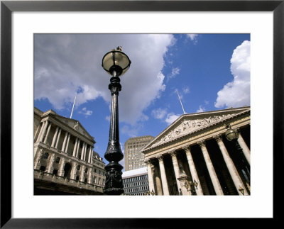 Bank Of England And Royal Exchange, City Of London, London, England, United Kingdom by Jean Brooks Pricing Limited Edition Print image