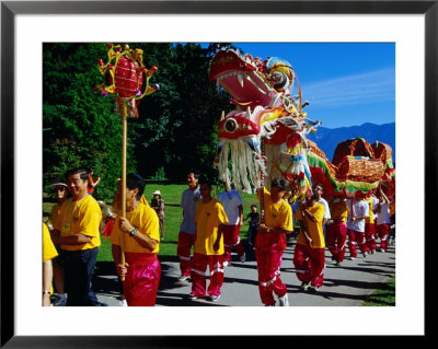 Dragon Dancers For Walk With The Dragon Event In Stanley Park, Vancouver, Canada by Frank Carter Pricing Limited Edition Print image