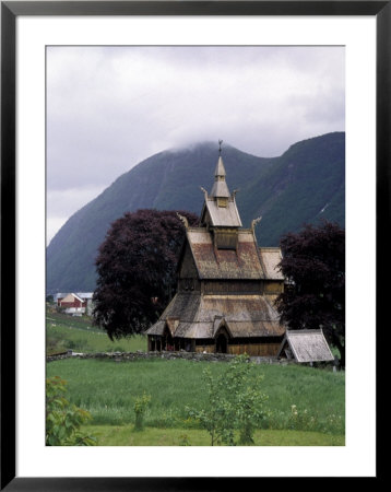 Historic Stavkirche (Wooden Church), Viksoyrim, Norway by Michele Molinari Pricing Limited Edition Print image