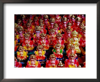 Ganesh Statues For Sale At Gulmandi Road Bazaar, Aurangabad, Maharashtra, India by Richard I'anson Pricing Limited Edition Print image
