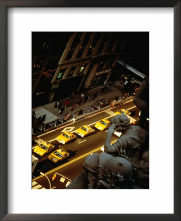 Yellow Taxis In The Street, New York City, New York, Usa by Ray Laskowitz Pricing Limited Edition Print image