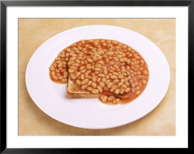 Plate Of Baked Beans On Toast by Mark Mawson Pricing Limited Edition Print image