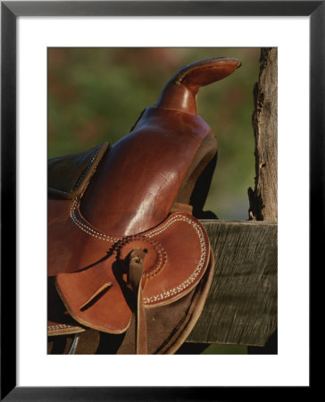Western Riding Saddle by Michael Melford Pricing Limited Edition Print image