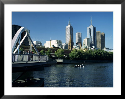 City Skyline And River Yarra, Melbourne, Victoria, Australia by G Richardson Pricing Limited Edition Print image