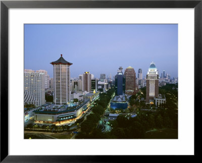 Aerial View Over Orchard Road District, One Of Asia's Most Popular Shopping Areas, Singapore by Gavin Hellier Pricing Limited Edition Print image