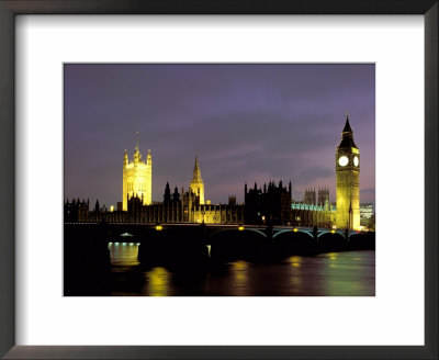 Big Ben And The Houses Of Parliament At Night, London, England by Walter Bibikow Pricing Limited Edition Print image
